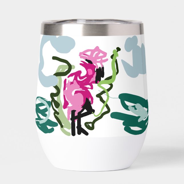 Rosa Flamingo-Set (Rückseite)