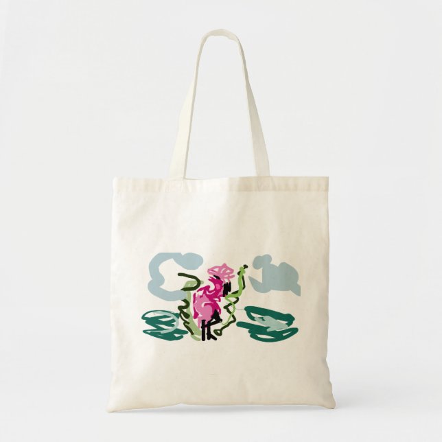 Rosa Flamingo-Set Tragetasche (Vorne)