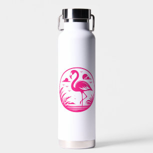 Rosa Flamingo Sommer Circle Design-68730 Zwei-Tone Trinkflasche
