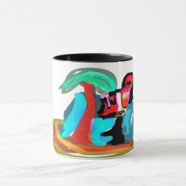 Rosa Flamingo Sommer Tasse