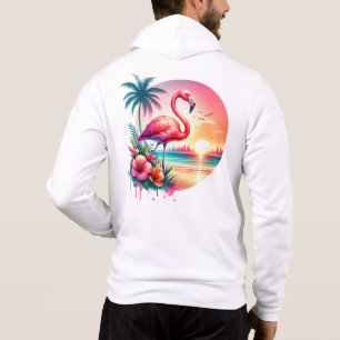 Rosa Flamingo Sonnenuntergang Clipart-93938 Hoodie