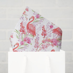 Rosa Flamingo Strand Muster Party Taschentuch Seidenpapier