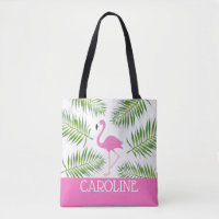 Rosa Flamingo-Strand-Tasche