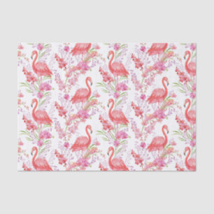 Rosa Flamingo Strandmuster Party Gewebe Seidenpapier