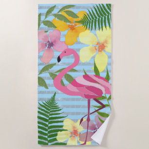 Rosa Flamingo Strandtuch