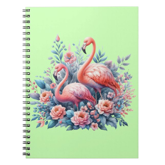 Rosa Flamingo Sublimation Notizblock (Vorderseite)