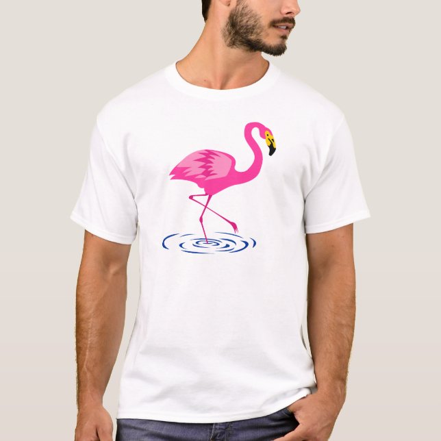 Rosa Flamingo T-Shirt (Vorderseite)