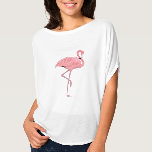 Rosa Flamingo T-Shirt (Vorderseite)
