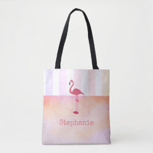 Rosa Flamingo-Tasche personalisieren Tasche
