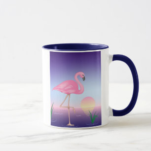 Rosa Flamingo-Tasse Tasse