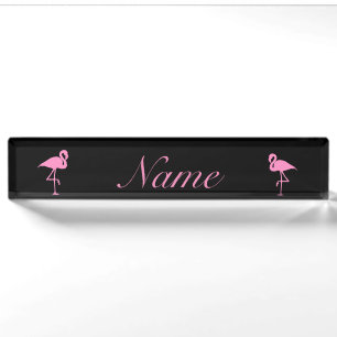 Rosa Flamingo Thunder_Cove Namensplakette