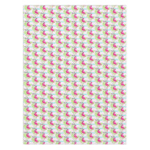 Rosa Flamingo, tropische Blätter