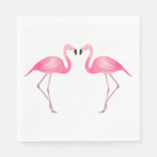 Rosa Flamingo Tropische Hochzeit Brautdusche Luau Serviette