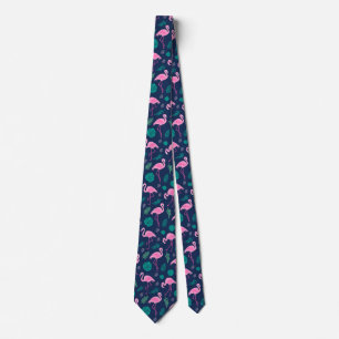 Rosa Flamingo Tropische Krawatte