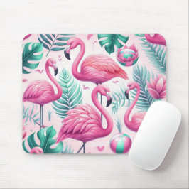 Rosa Flamingo tropisches Design Mousepad