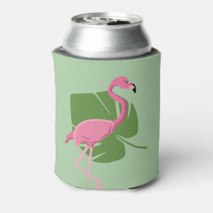 Rosa Flamingo Tropisches Gastgeschenk Dosenkühler