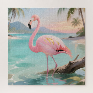 Rosa Flamingo Tropisches Paradies