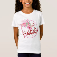 Rosa Flamingo Tropisches Party T Shirt