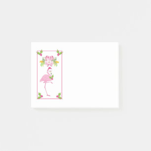 Rosa Flamingo Tropisches Weihnachten Post-it Klebezettel