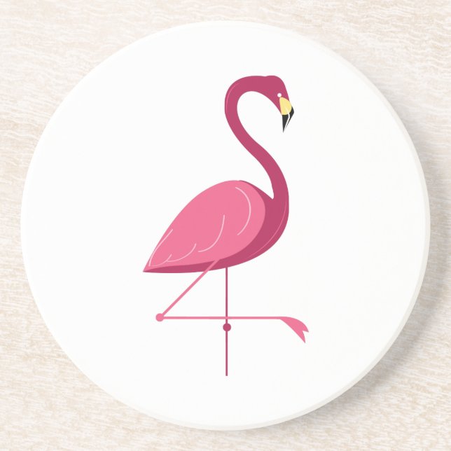 Rosa Flamingo Untersetzer (Vorne)