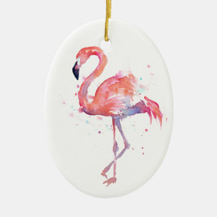 Rosa Flamingo-Verzierung Keramikornament