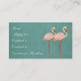 Rosa Flamingo-Visitenkarte Visitenkarte