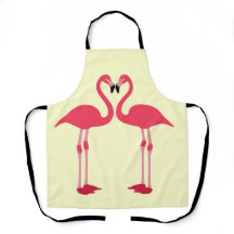Rosa Flamingo-Vögel-Liebe-Herz