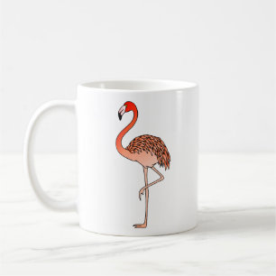 Rosa Flamingo Vogel Lineart-57567 Kaffeetasse