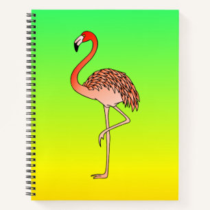 Rosa Flamingo-Vogel Lineart-57567 Kaffeetasse Notizbuch