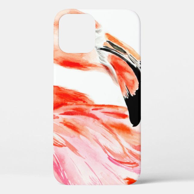 Rosa Flamingo-Vogelprofil-Portrait, phantastisch Case-Mate iPhone Hülle (Rückseite)