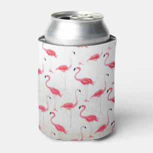 Rosa Flamingo Zeichne Flamingo-Künstler Dosenkühler