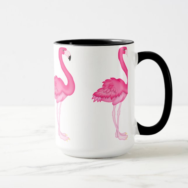Rosa Flamingokaffee-Tasse Tasse (Rechts)