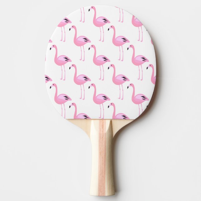 Rosa Flamingos 2 Tischtennis Schläger (Vorderseite)