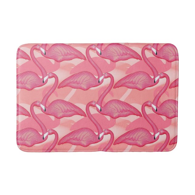 Rosa Flamingos Badematte (Vorderseite)