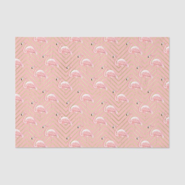 Rosa Flamingos (Design 13 Pink Series) Seidenpapier (Vorderseite)