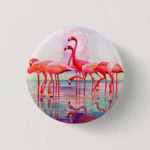 Rosa Flamingos durch Francis-Lee Jacques Button