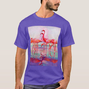 Rosa Flamingos durch Francis-Lee Jacques T-Shirt