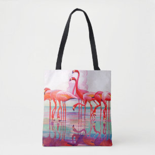 Rosa Flamingos durch Francis-Lee Jacques Tasche