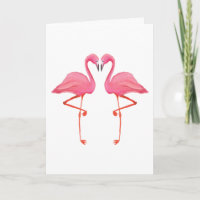Rosa Flamingos FLAMINGO HERZ Happy Jubiläum
