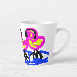 Rosa Flamingos Hochzeit Sommerspass Milchtasse