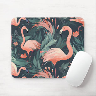 Rosa Flamingos in Fernen Mousepad
