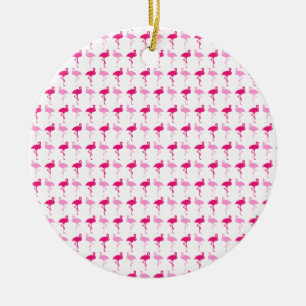 Rosa Flamingos Keramik Ornament