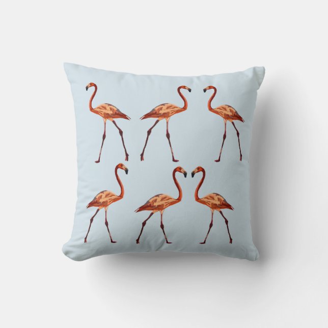 Rosa Flamingos Kissen Kissen 41 cm x 41 cm (Vorderseite)
