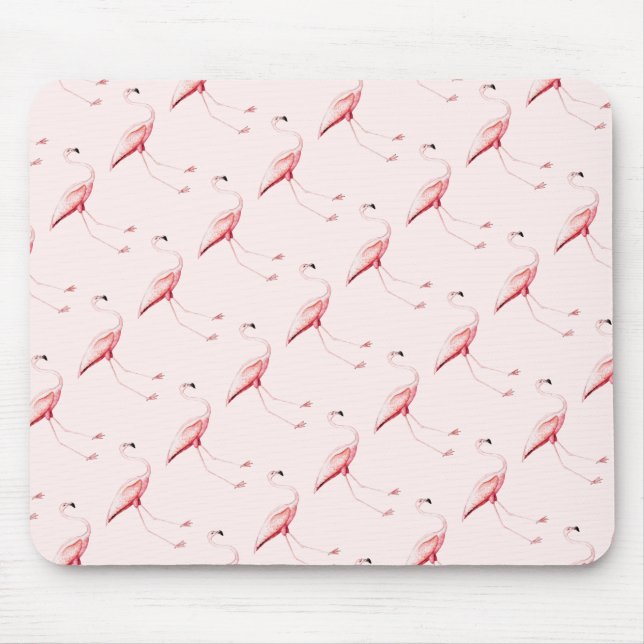 Rosa Flamingos Mousepad (Vorne)