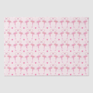 Rosa Flamingos-Papiertaschentuch Seidenpapier