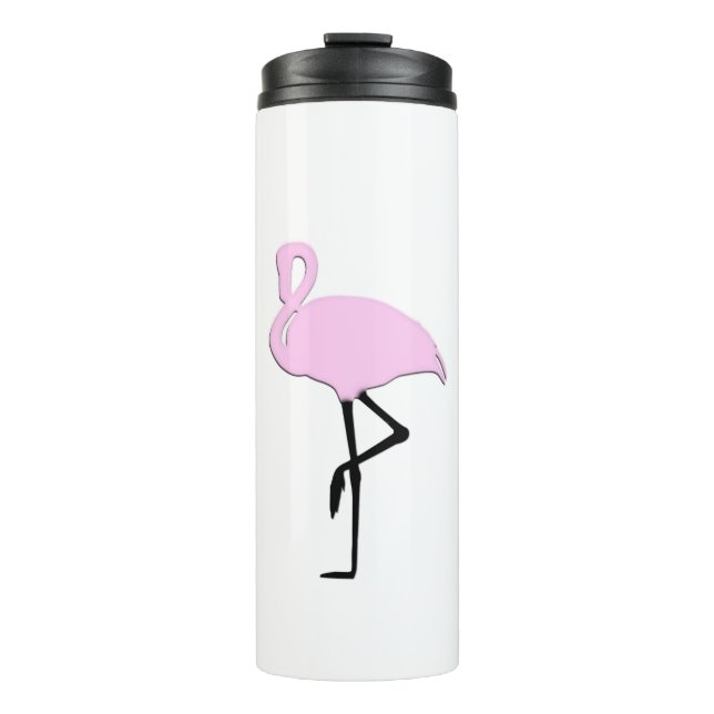 Rosa Flamingos Thermosbecher (Vorderseite)