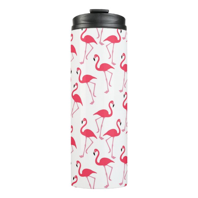Rosa Flamingos Thermosbecher (Vorderseite)