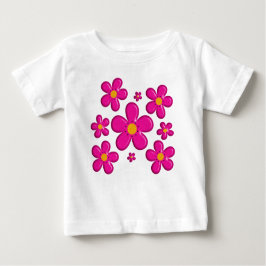 Rosa-Flor-Element Baby T-shirt