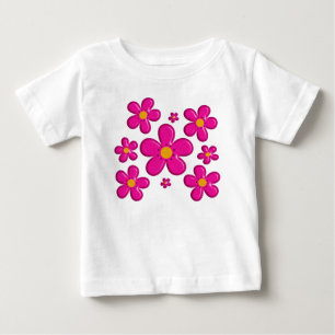 Rosa-Flor-Element Baby T-shirt