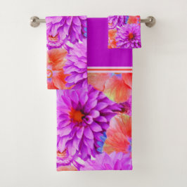 Rosa Floral Badhandtuch Set